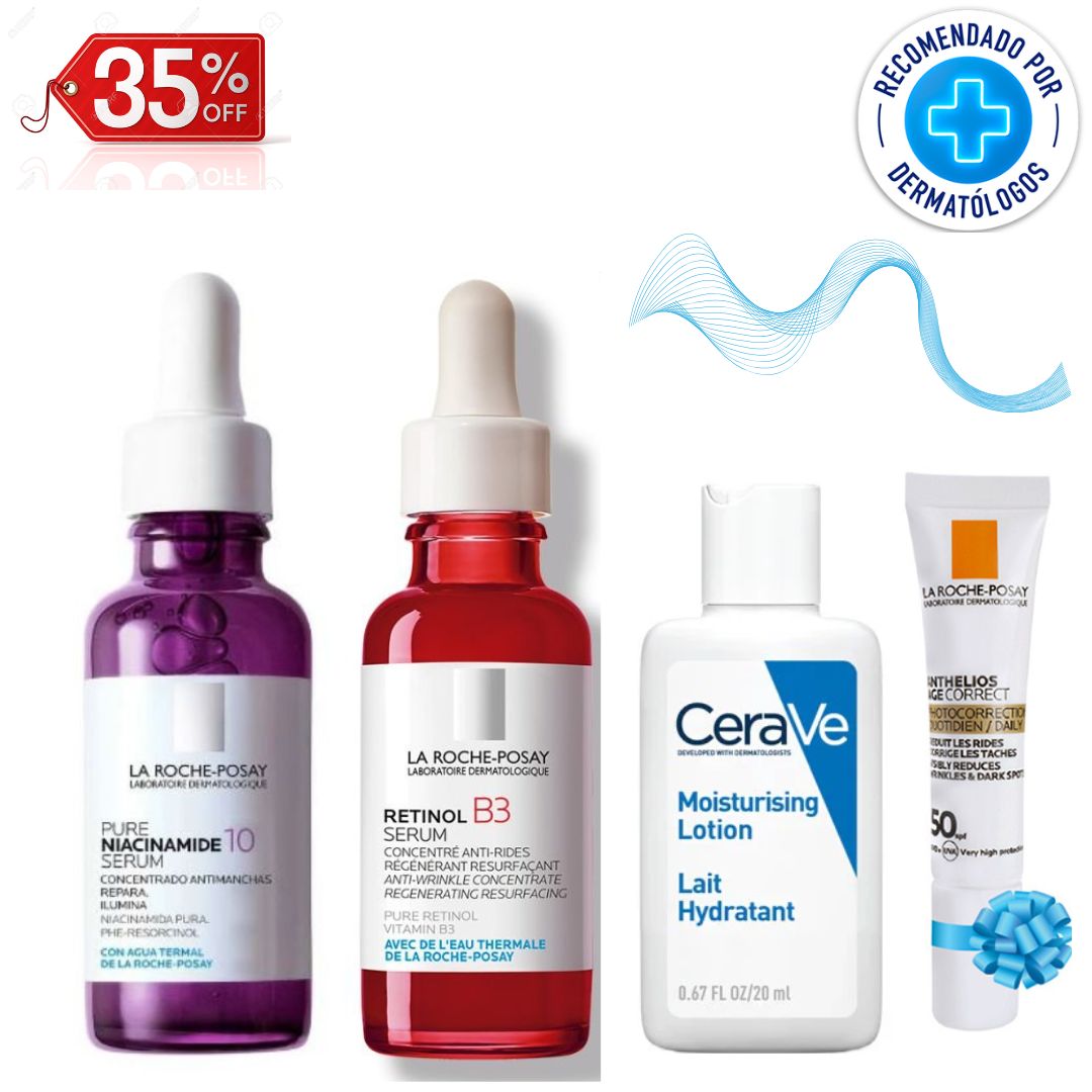 COMBO SÉRUM NIACINAMIDE + RETINOL B3 + REGALO